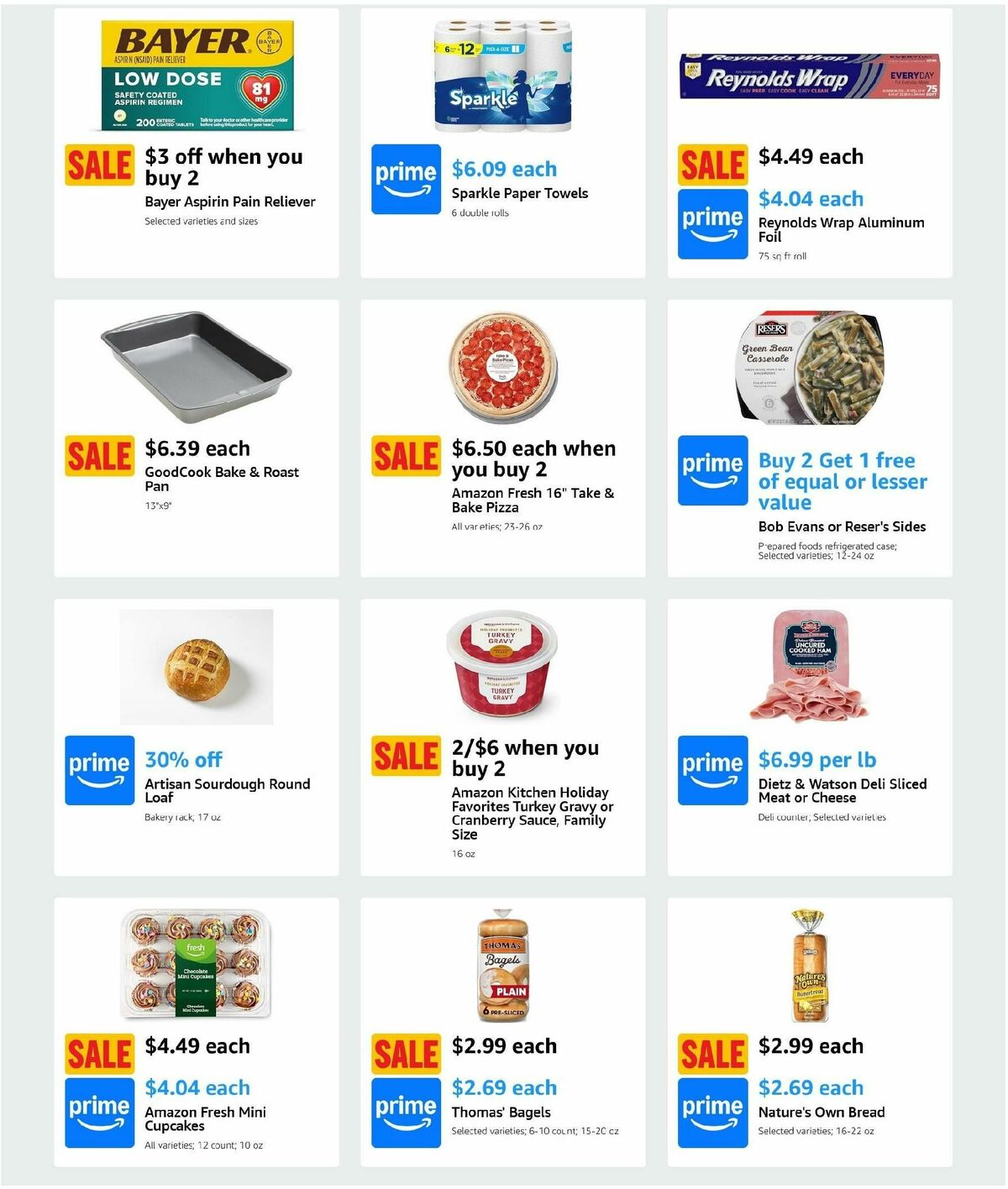 Amazon Fresh Weekly Ad from December 18