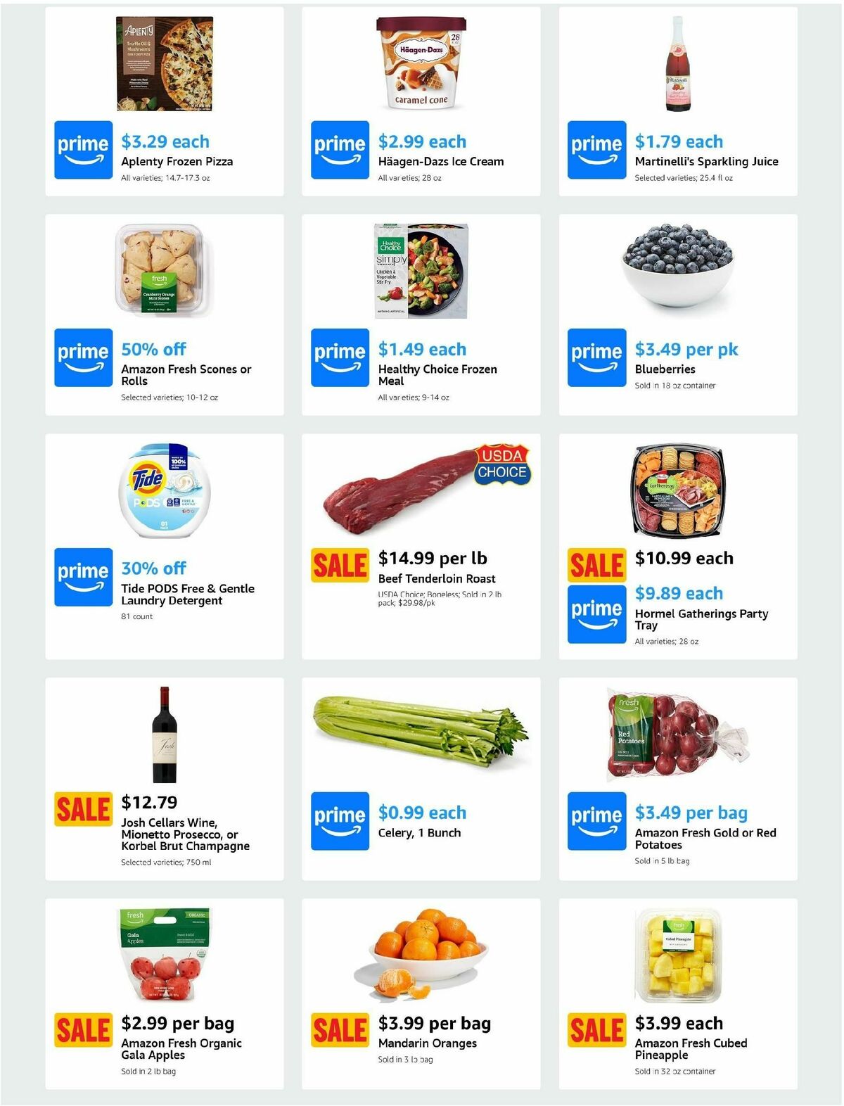 Amazon Fresh Weekly Ad from December 25