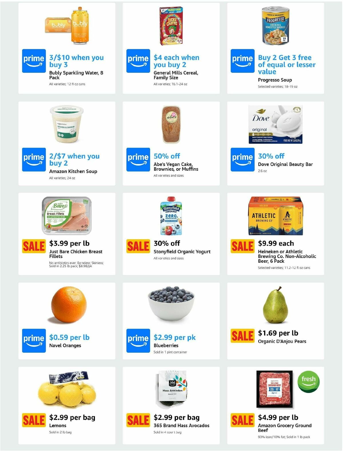 Amazon Fresh Weekly Ad from January 1