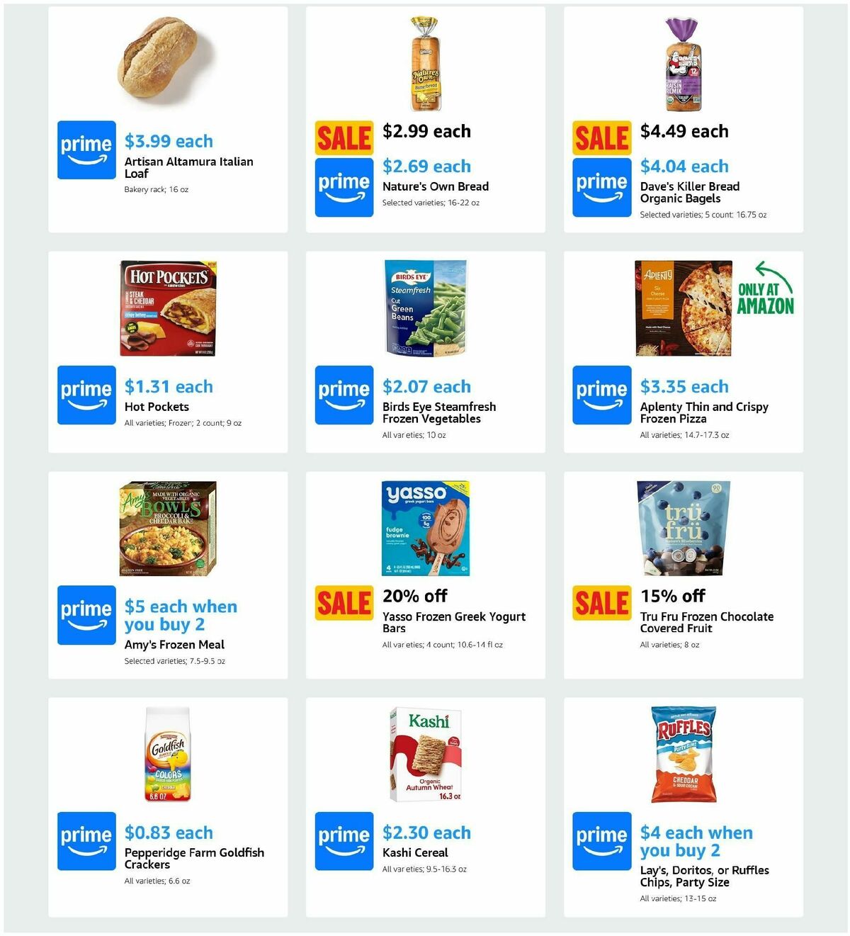 Amazon Fresh Weekly Ad from January 1