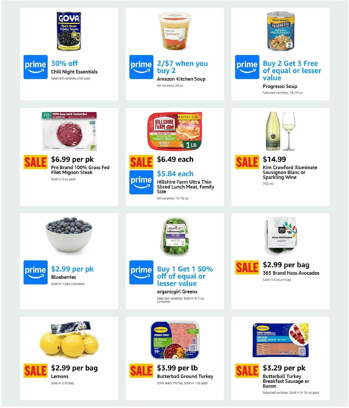 Amazon Fresh Weekly Ad from January 8