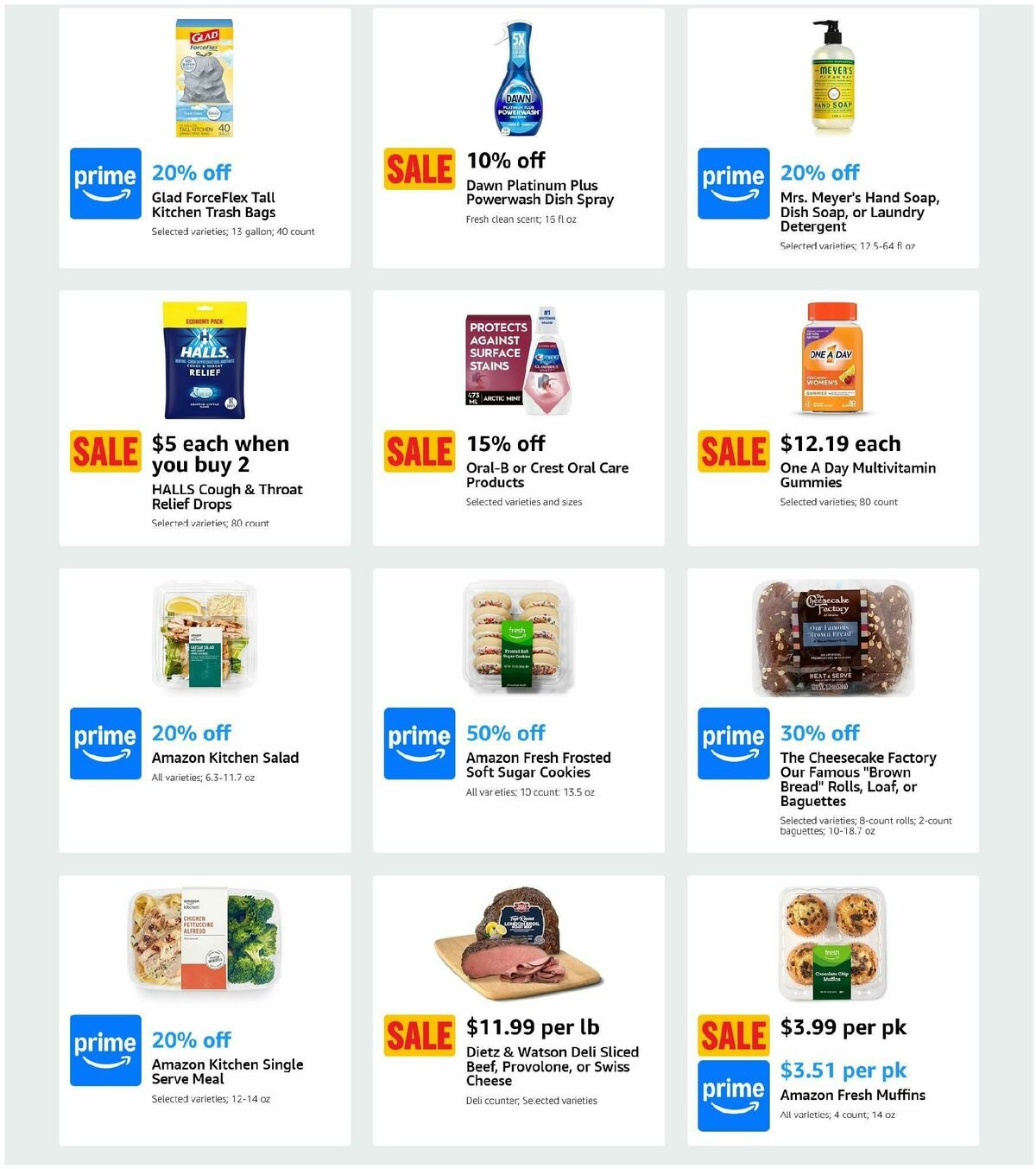 Amazon Fresh Weekly Ad from January 8