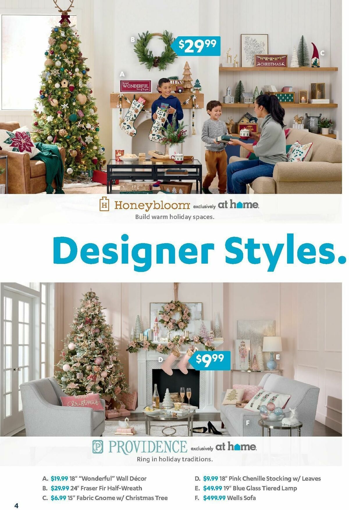 At Home Christmas Weekly Ad from October 25