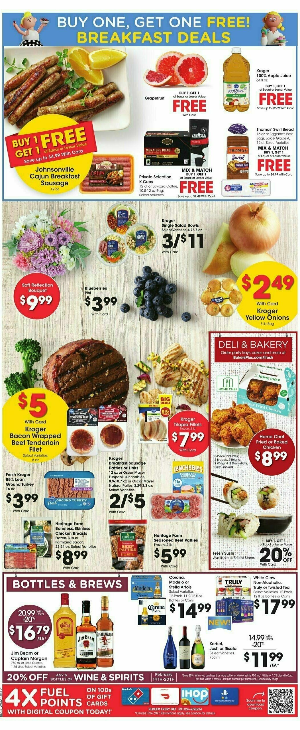 Baker's Weekly Ad from February 14