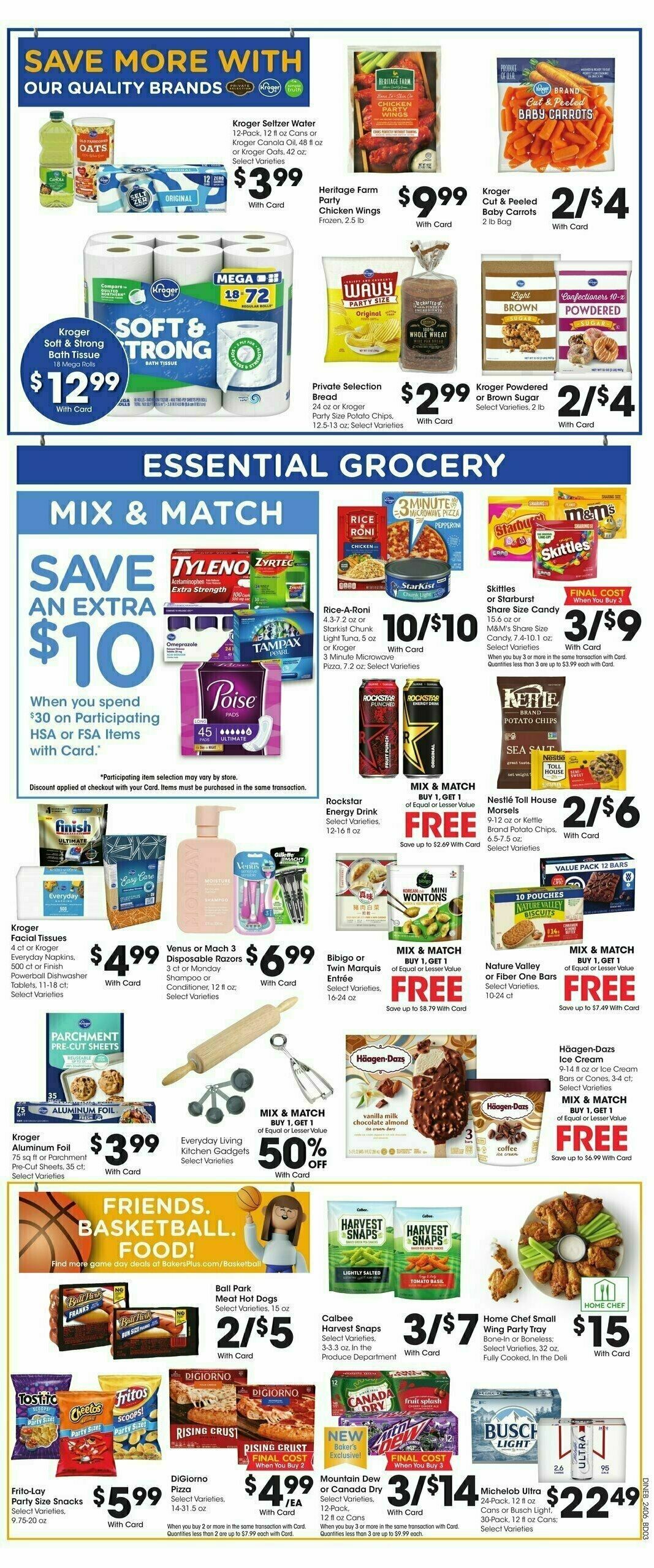 Baker's Weekly Ad from March 13