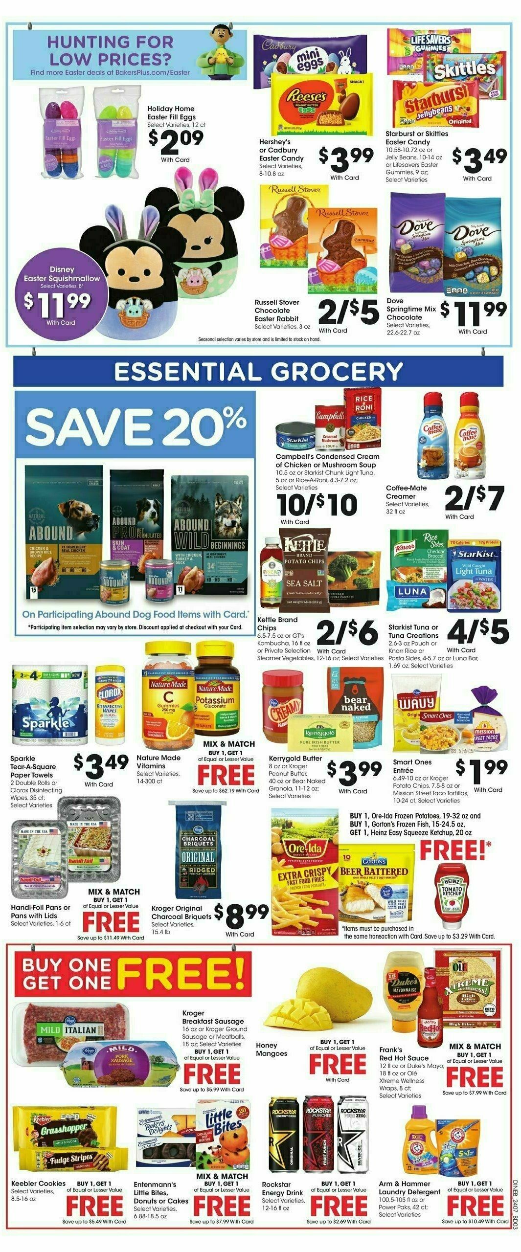 Baker's Weekly Ad from March 20