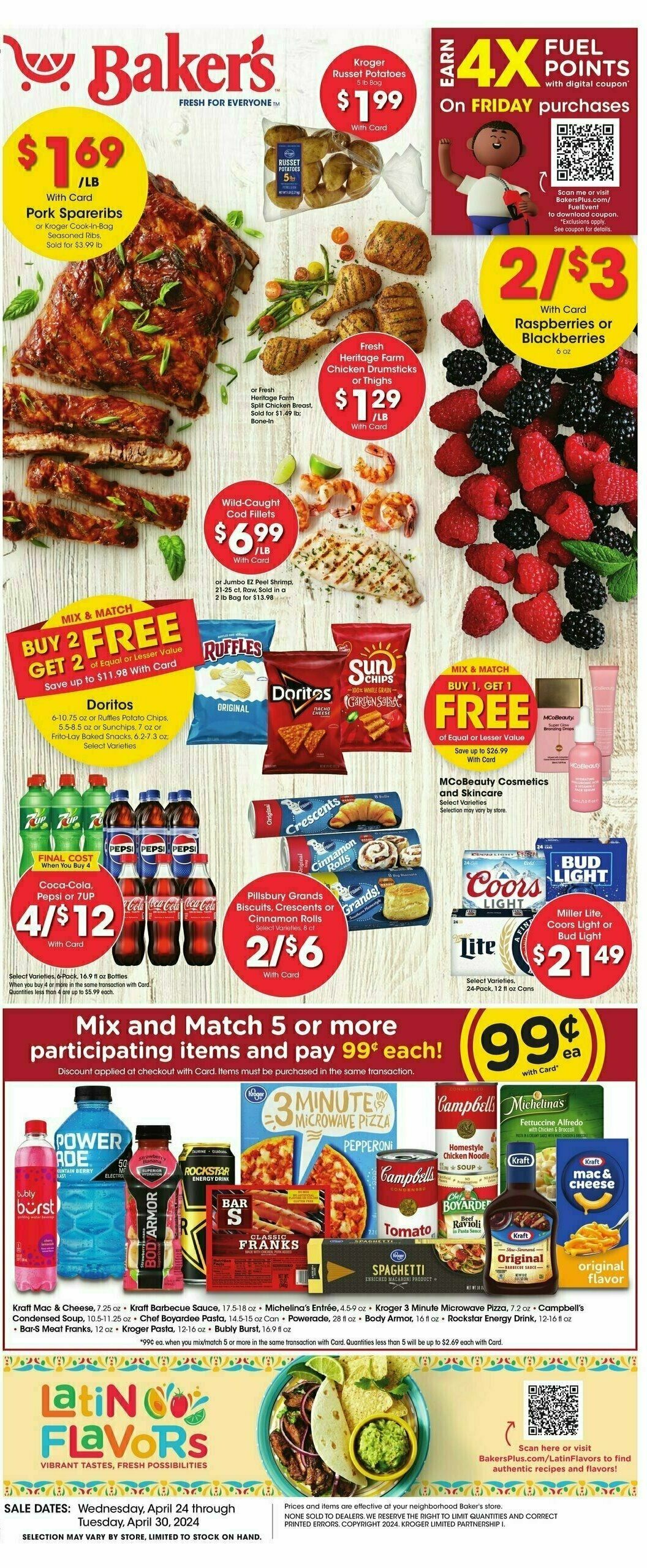 Baker's Weekly Ad from April 24