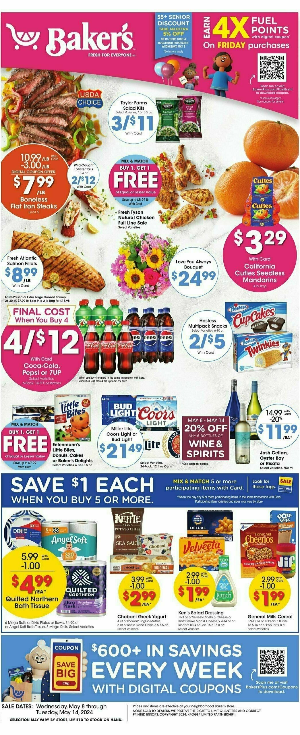 Baker's Weekly Ad from May 8