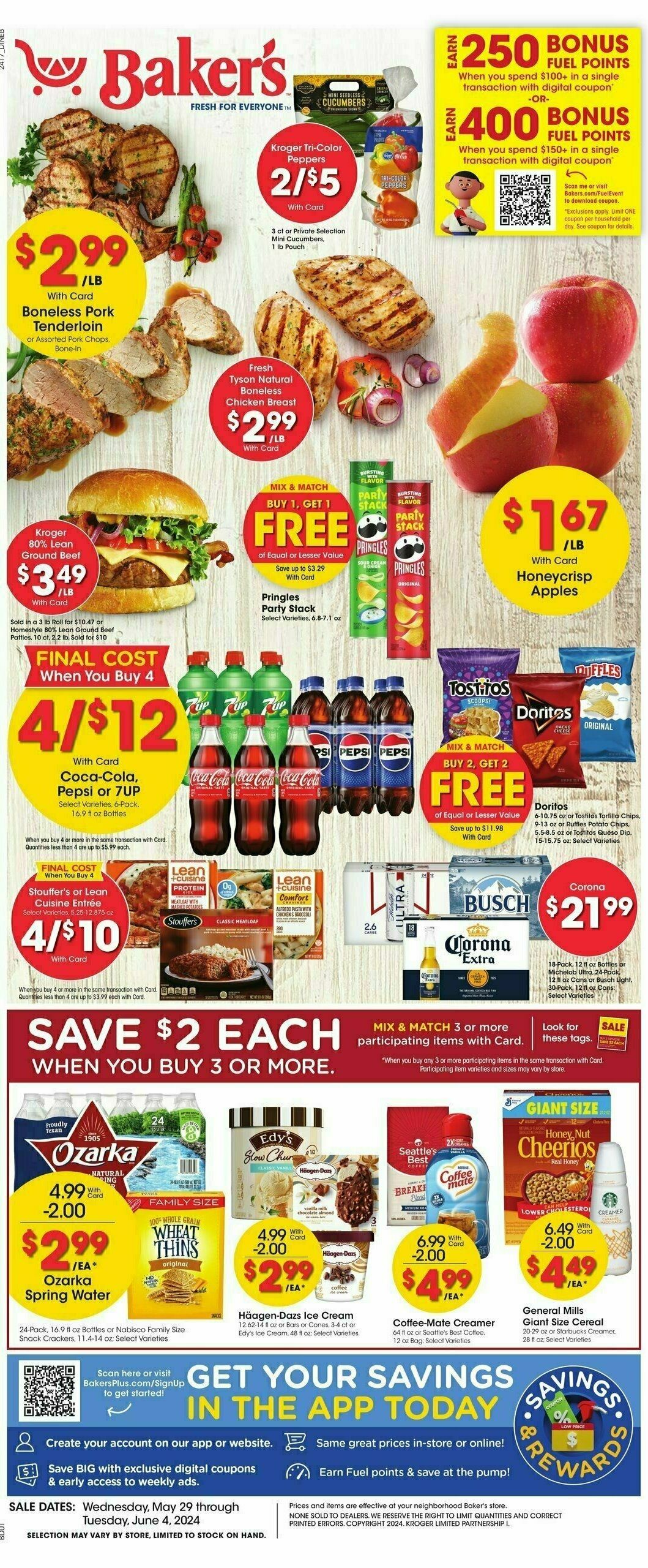 Baker's Weekly Ad from May 29