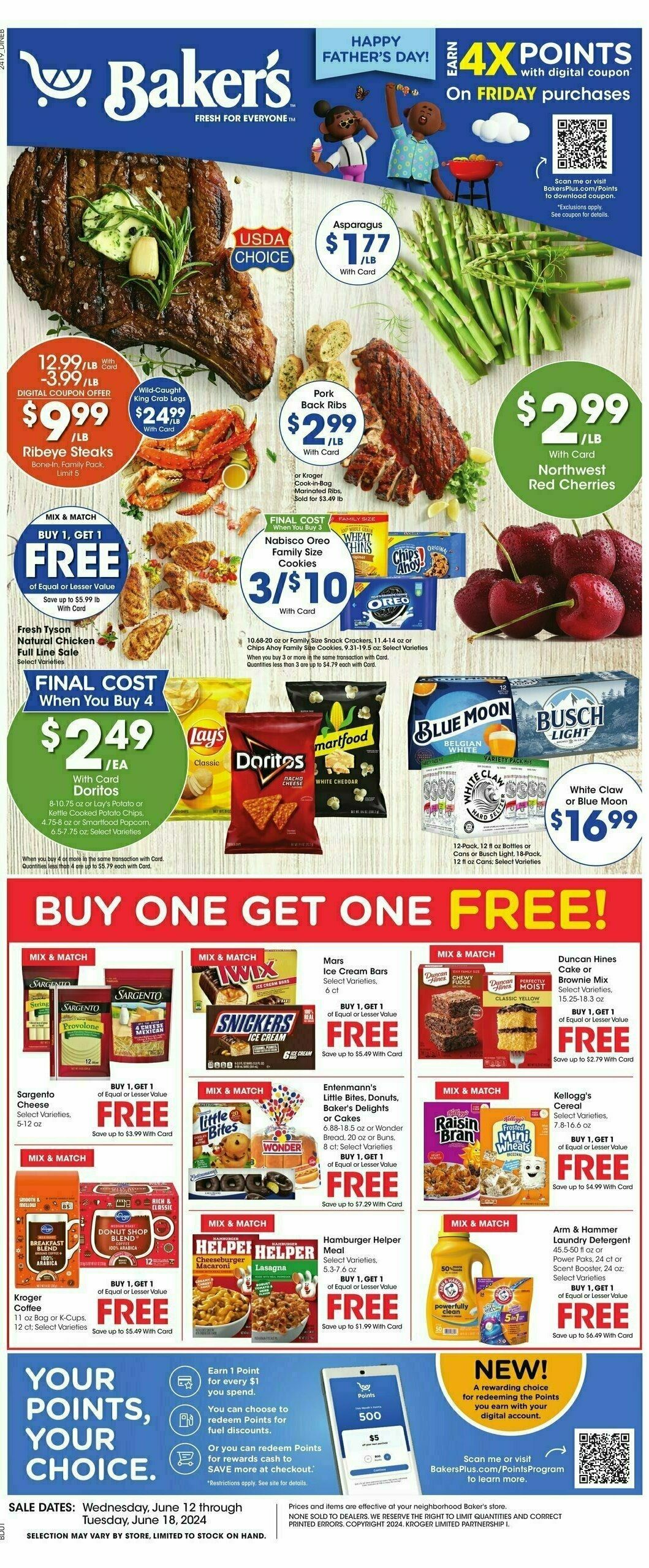 Baker's Weekly Ad from June 12