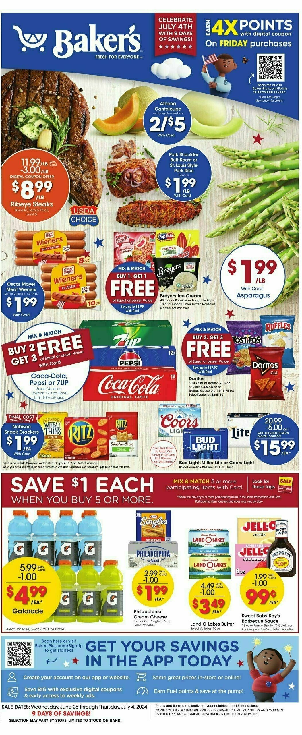 Baker's Weekly Ad from June 26