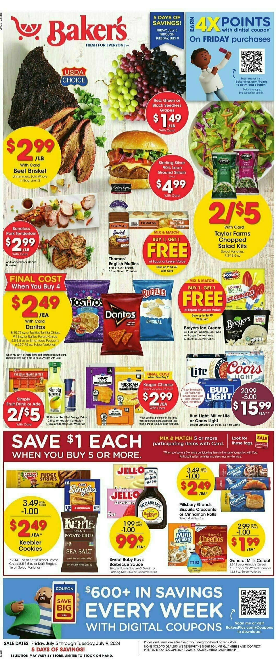 Baker's Weekly Ad from July 5