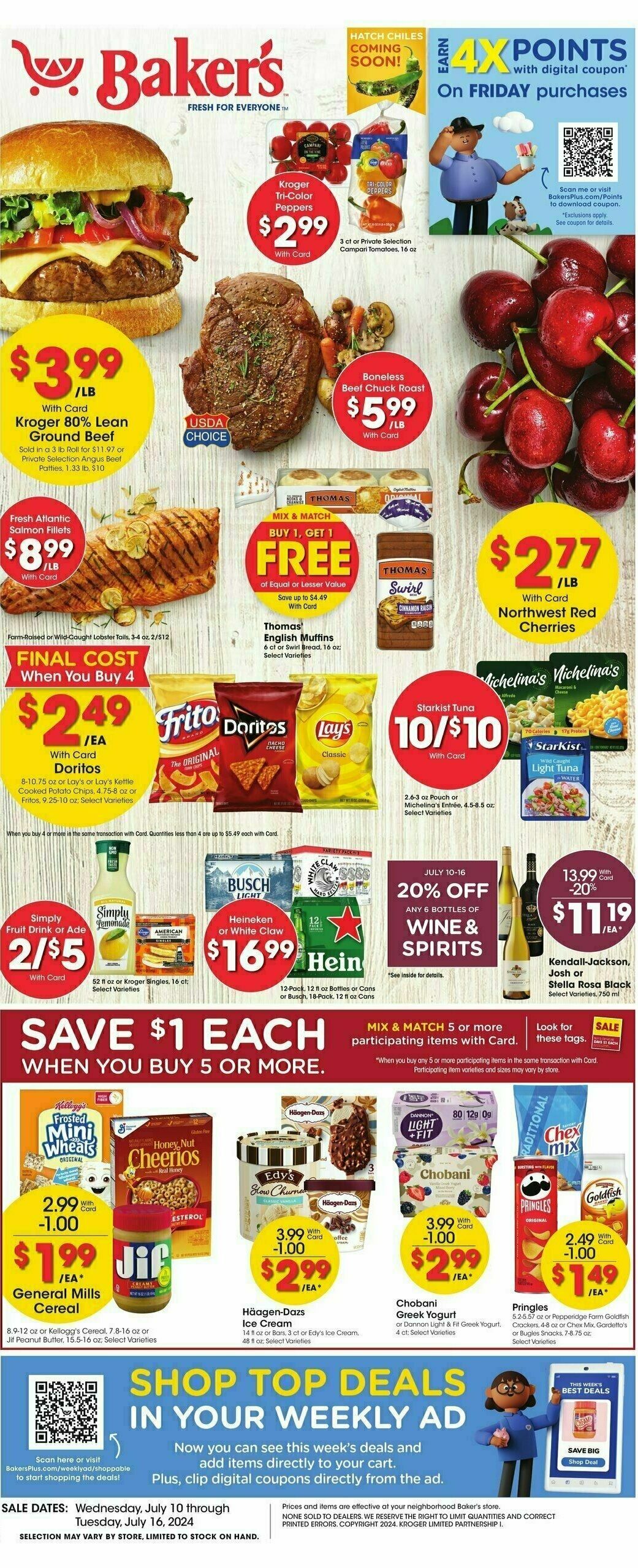 Baker's Weekly Ad from July 10