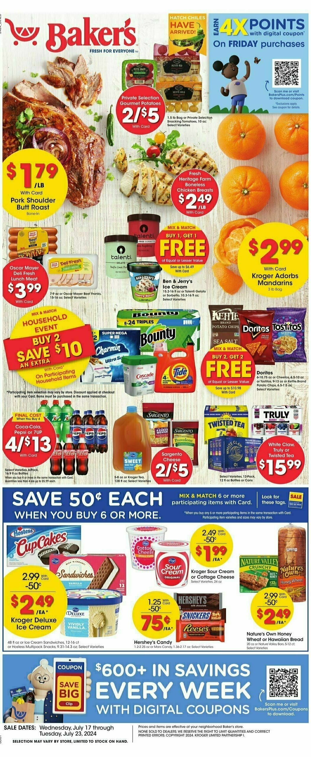 Baker's Weekly Ad from July 17