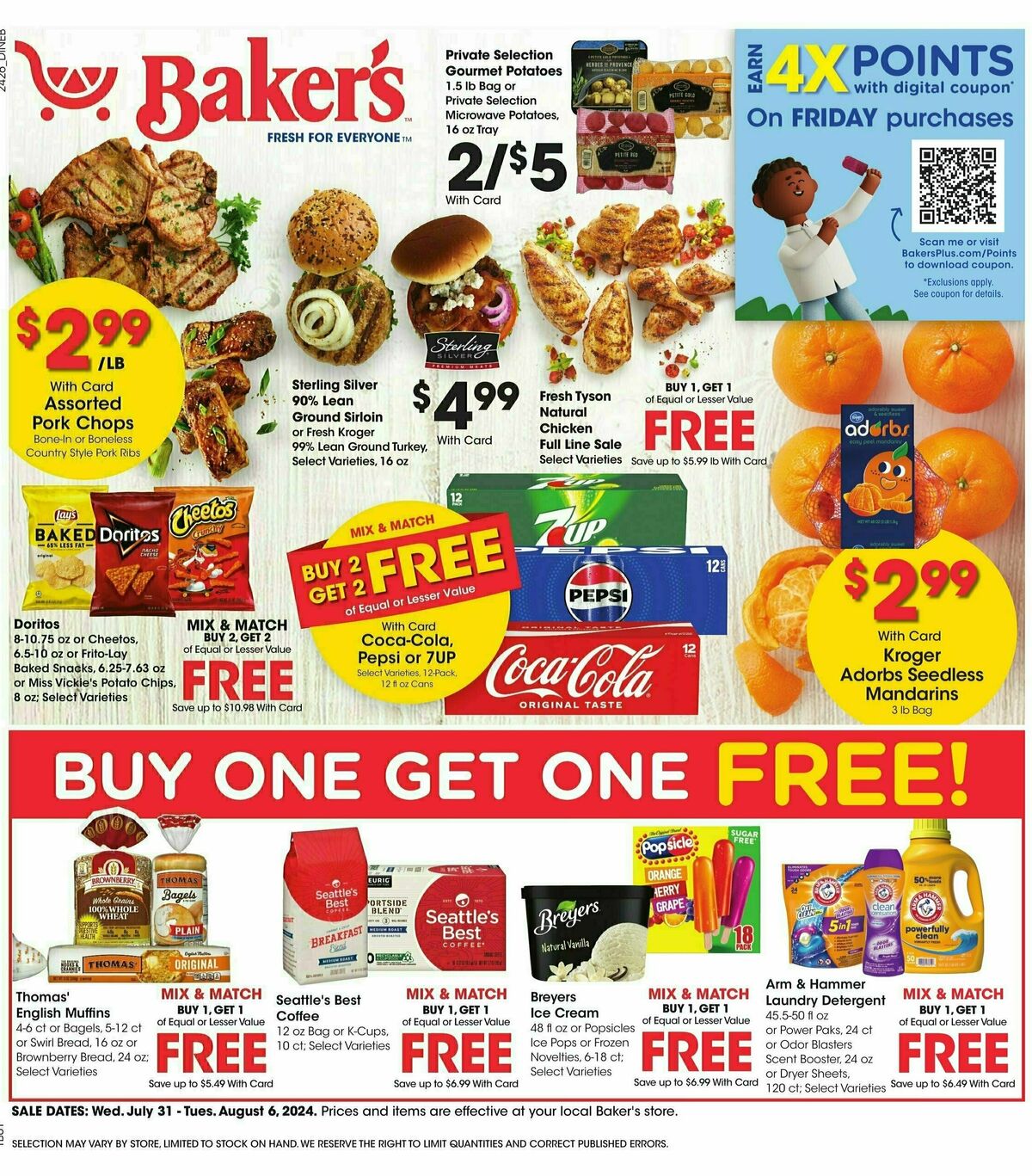 Baker's Weekly Ad from July 31