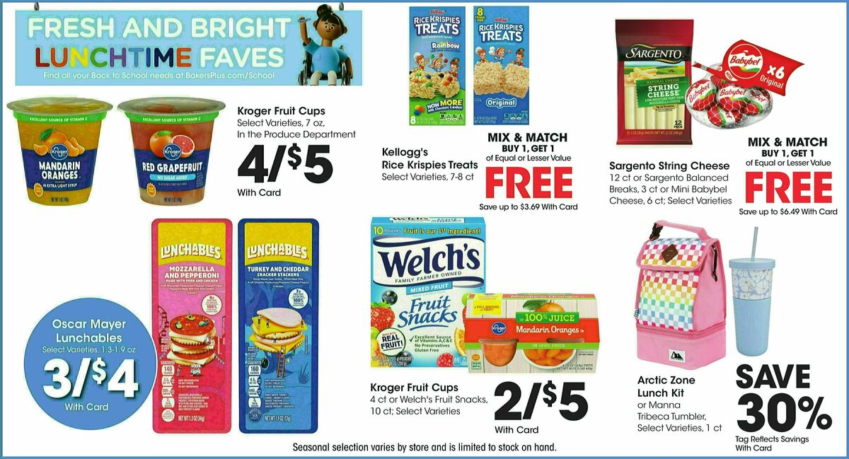 Baker's Weekly Ad from July 31