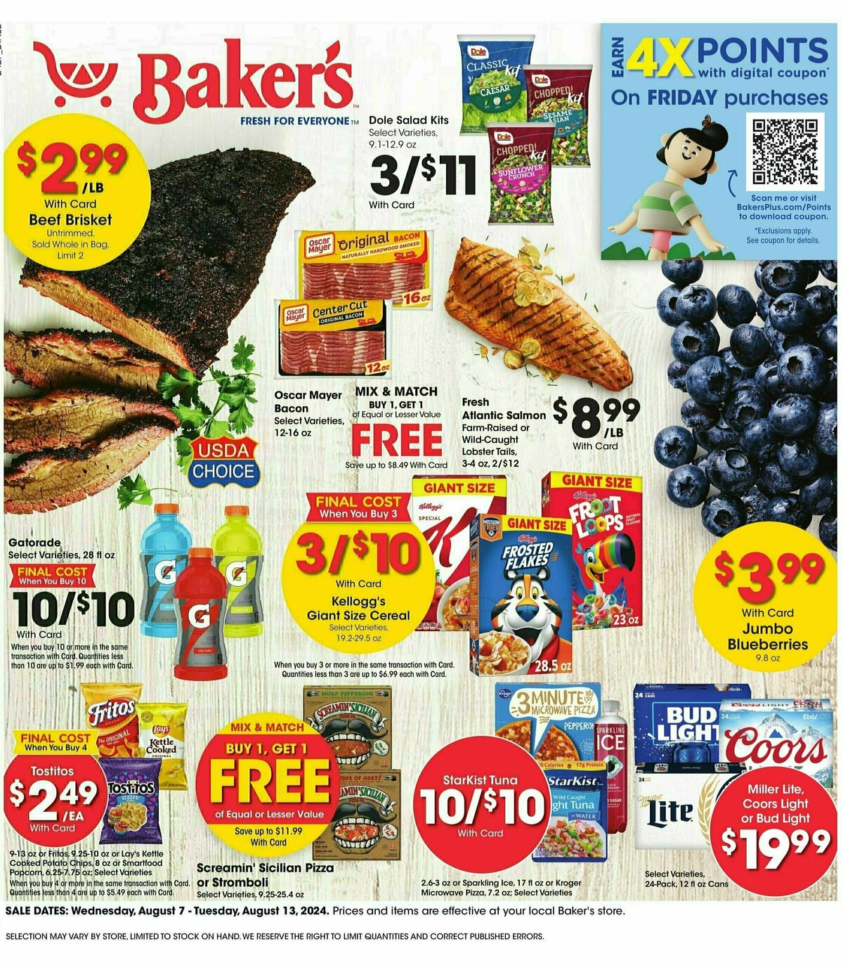 Baker's Weekly Ad from August 7