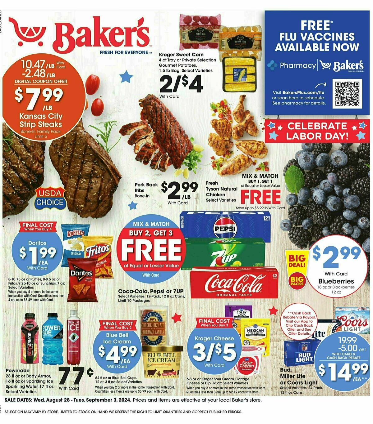 Baker's Weekly Ad from August 28