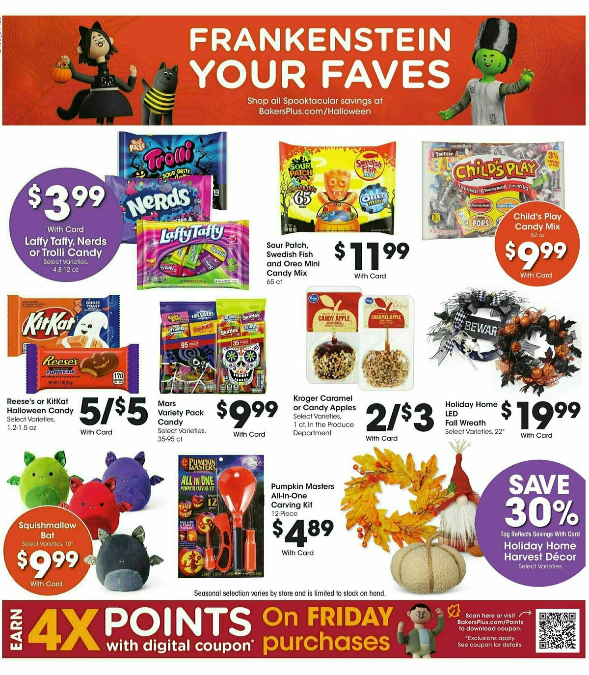 Baker's Weekly Ad from October 9