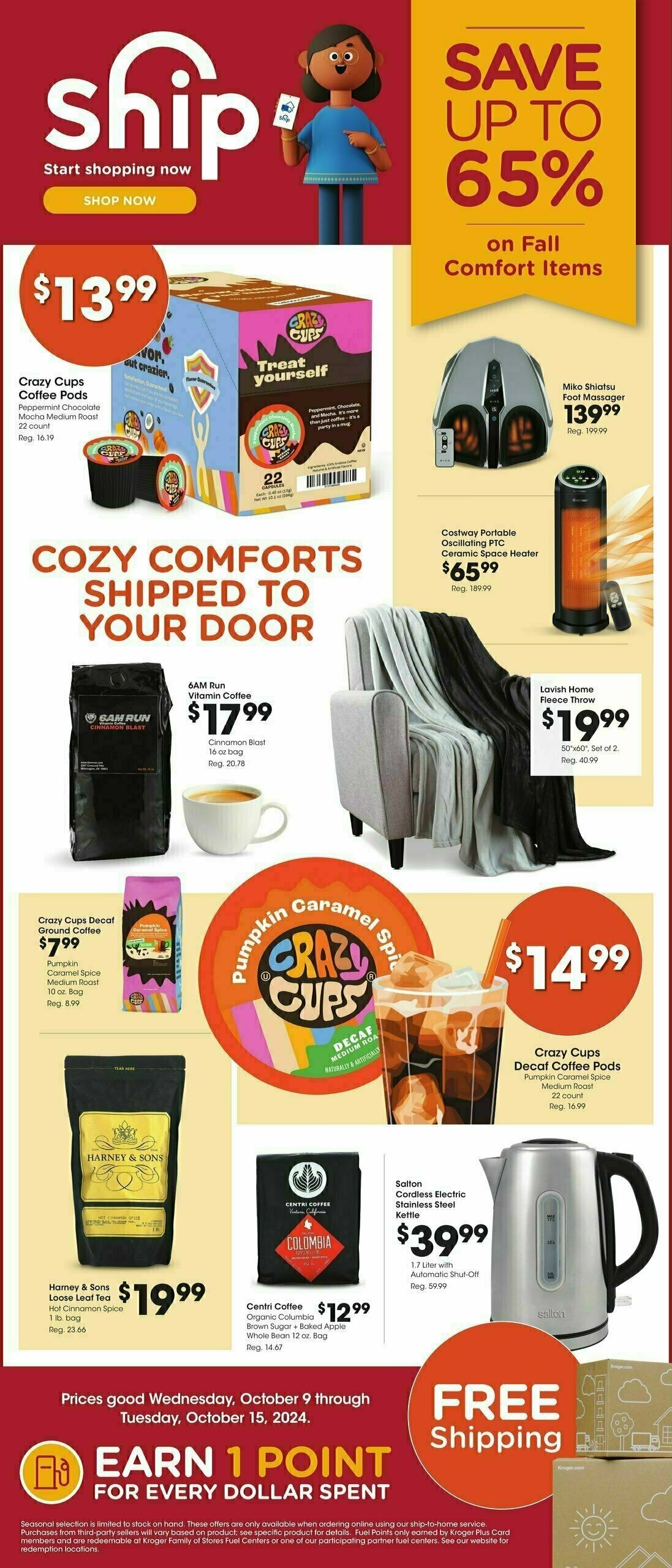 Baker's Ship to Home Weekly Ad from October 9