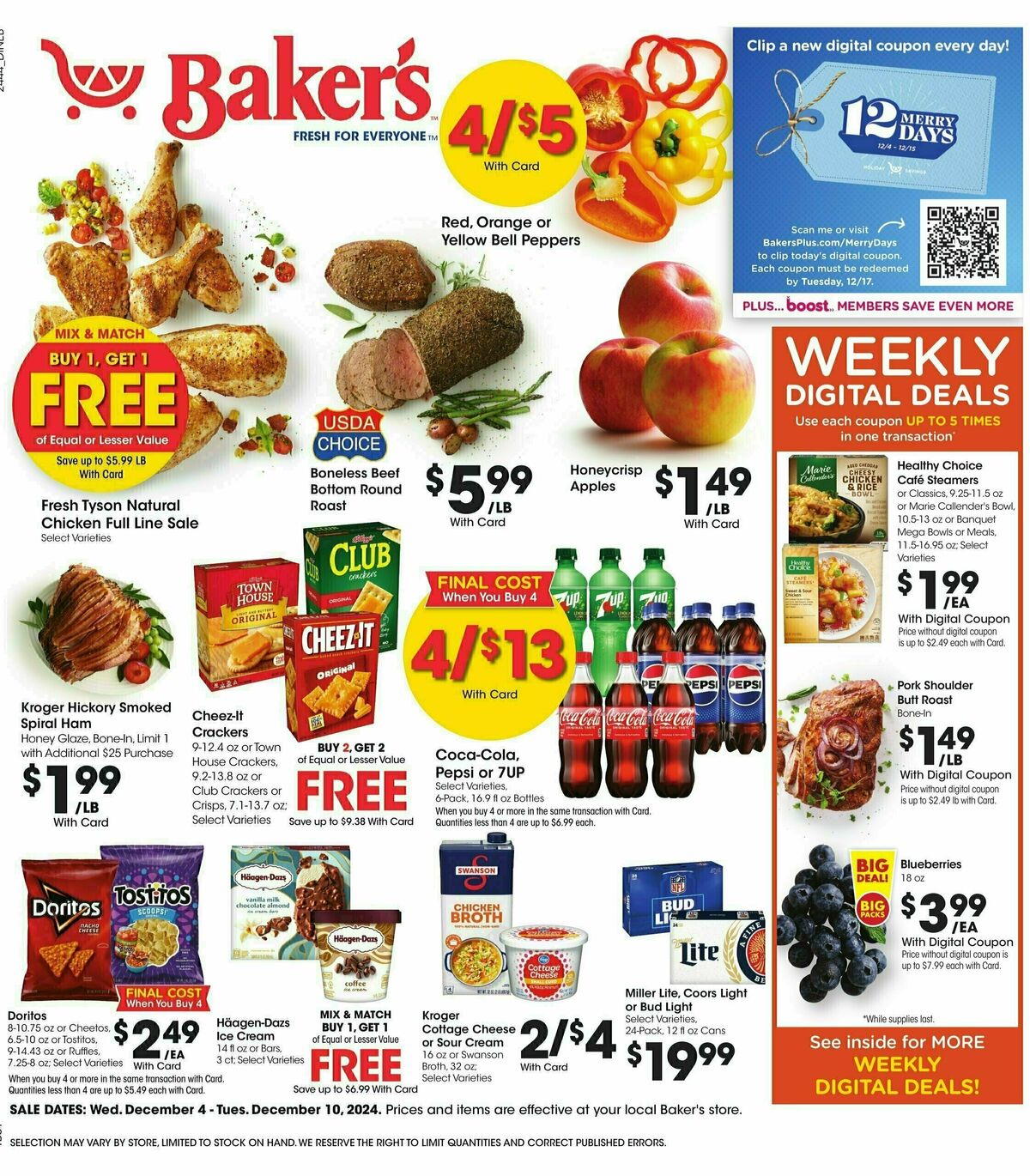 Baker's Weekly Ad from December 4