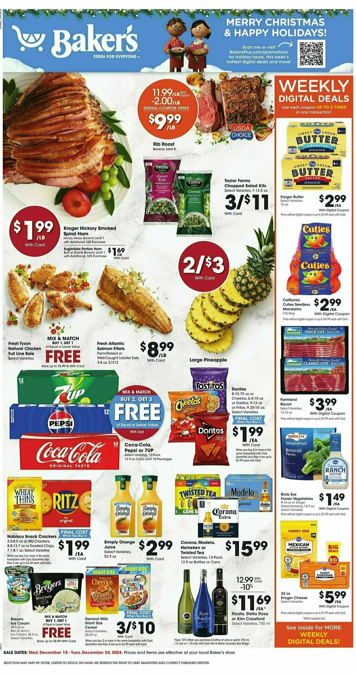 Baker's Weekly Ad from December 18