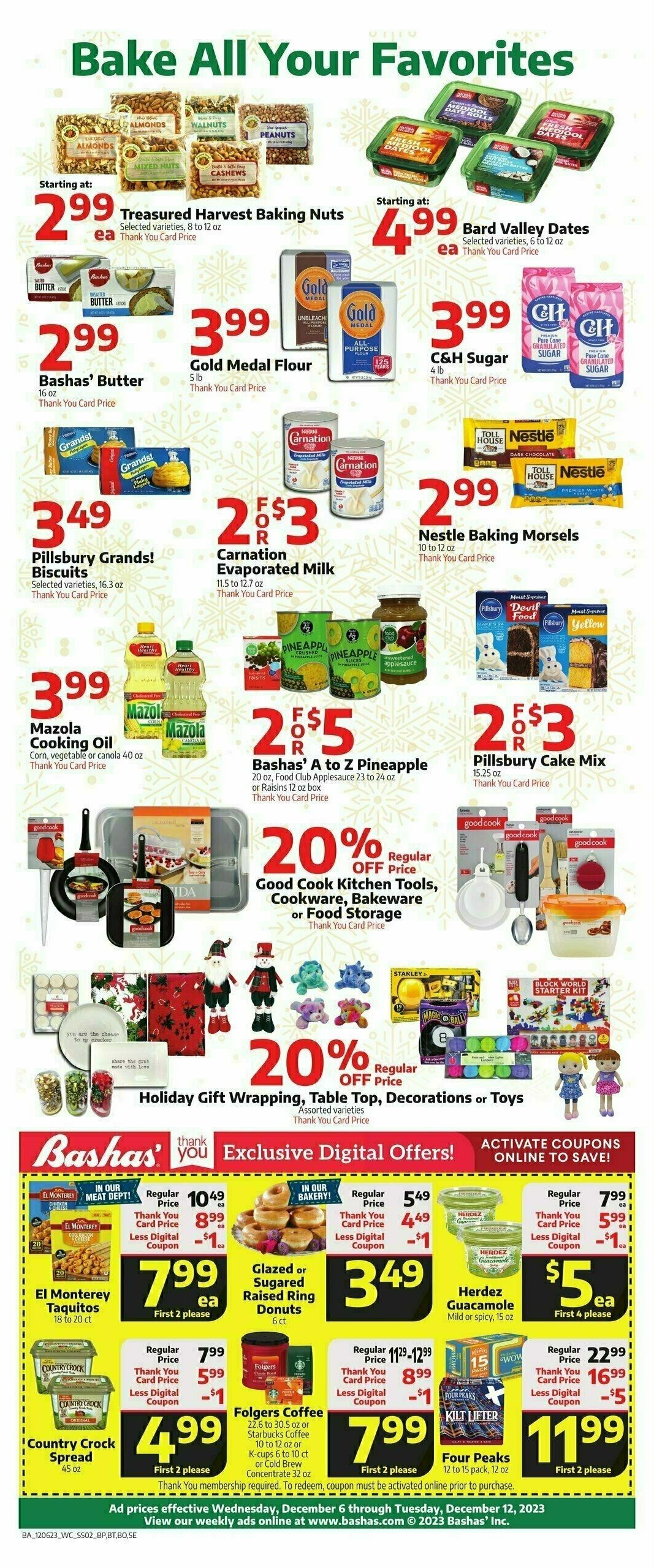 Bashas Weekly Ad from December 6