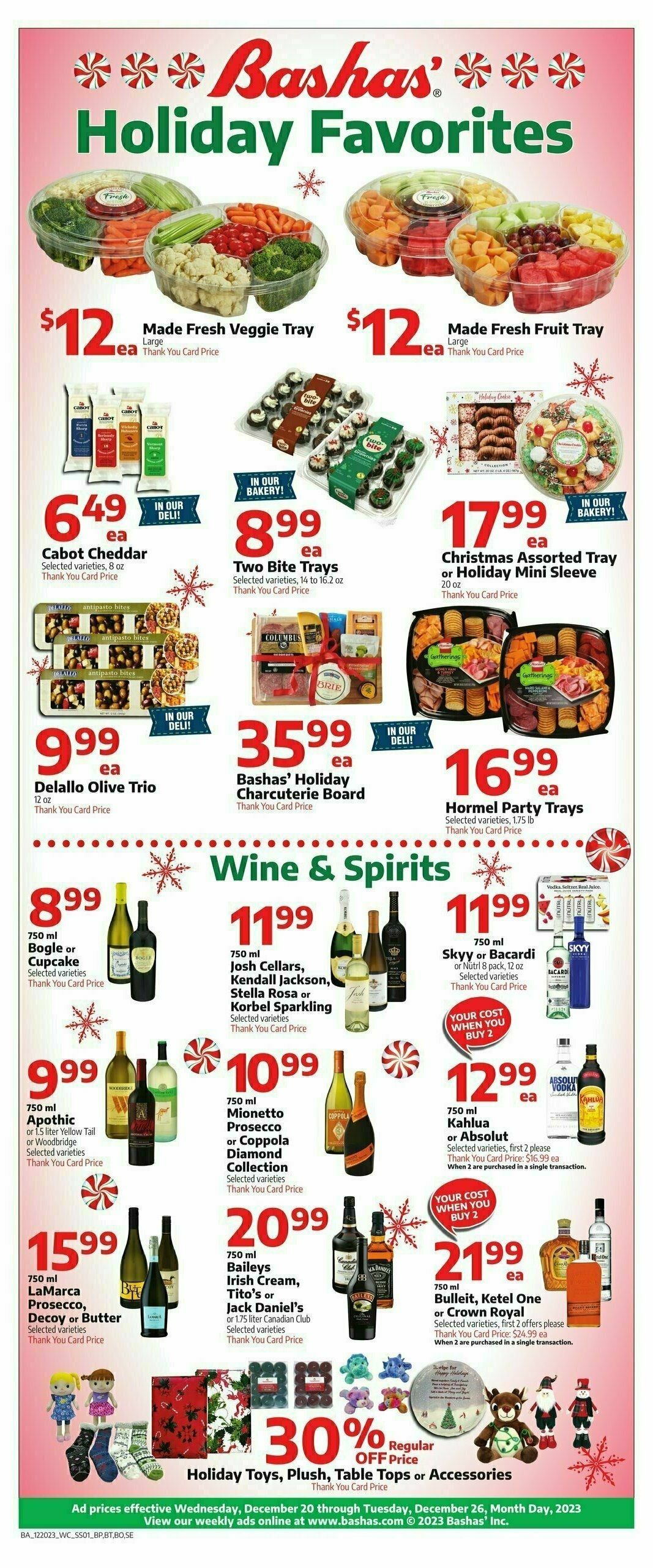 Bashas Weekly Ad from December 20