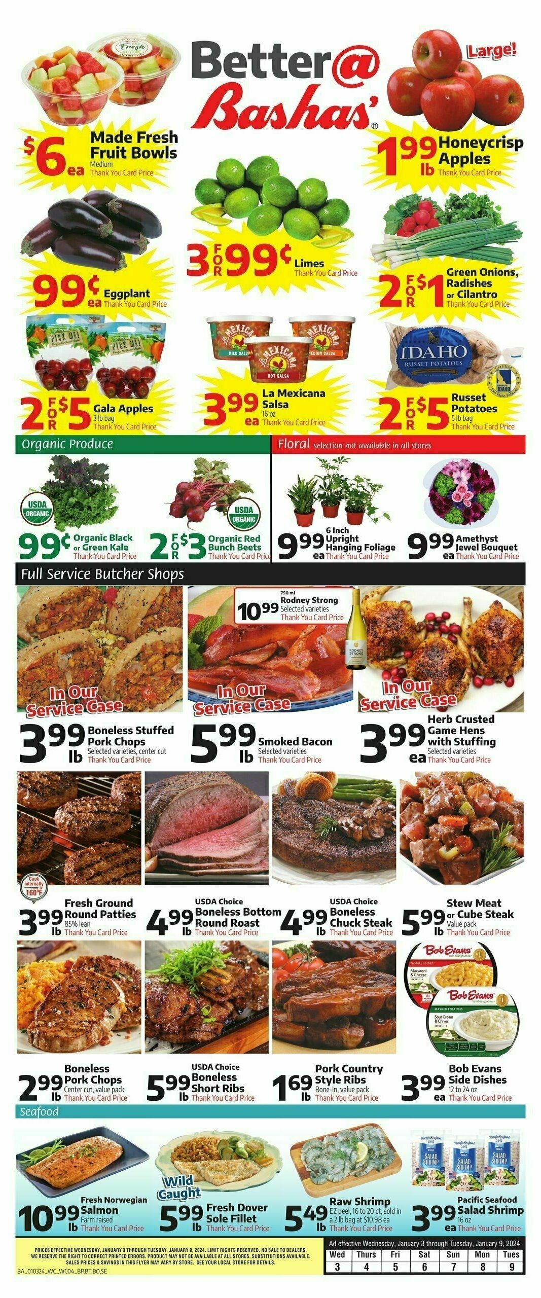 Bashas Weekly Ad from January 3