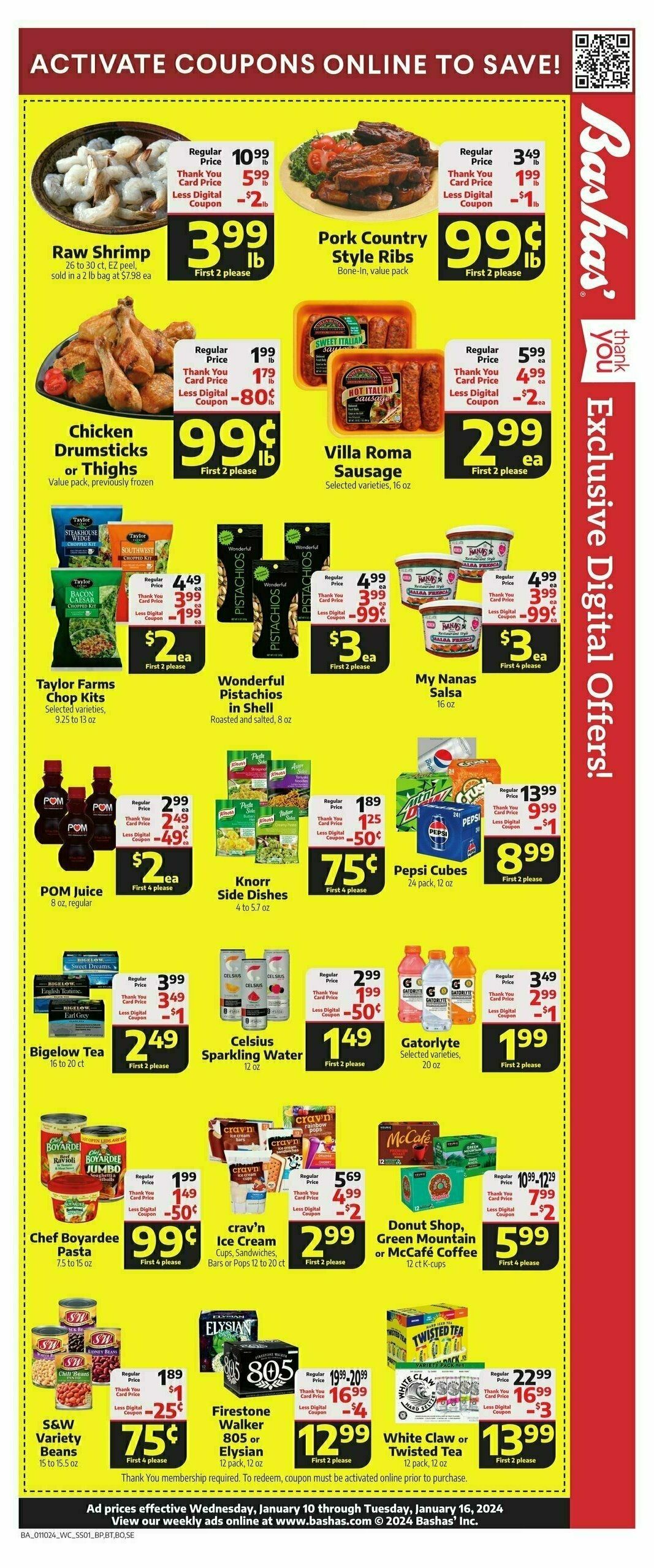 Bashas Weekly Ad from January 10