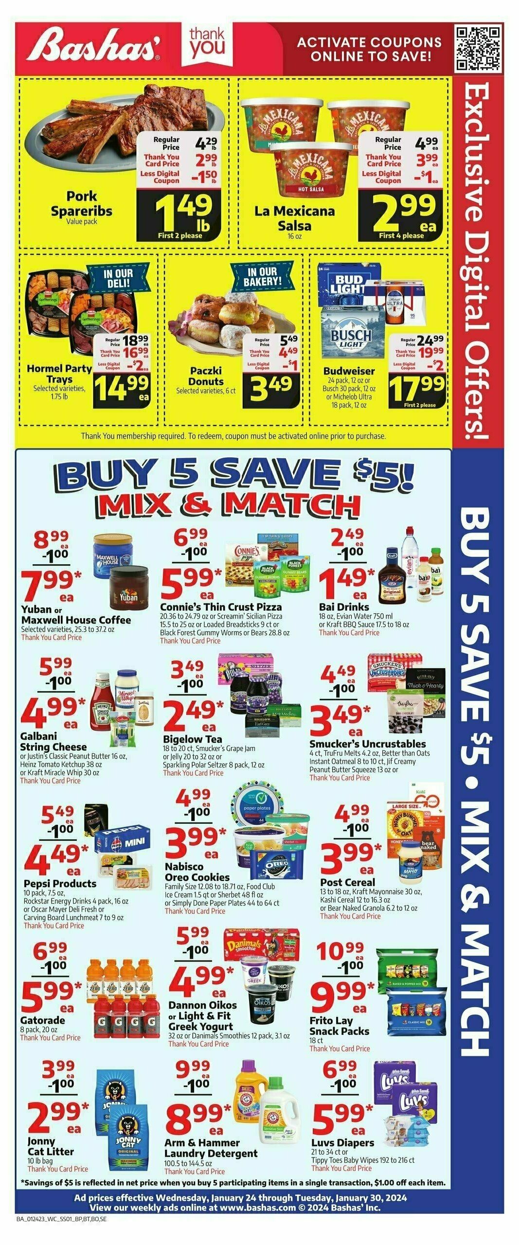 Bashas Weekly Ad from January 24