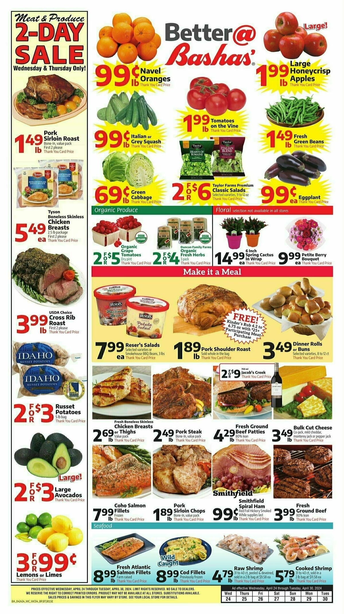 Bashas Weekly Ad from April 24