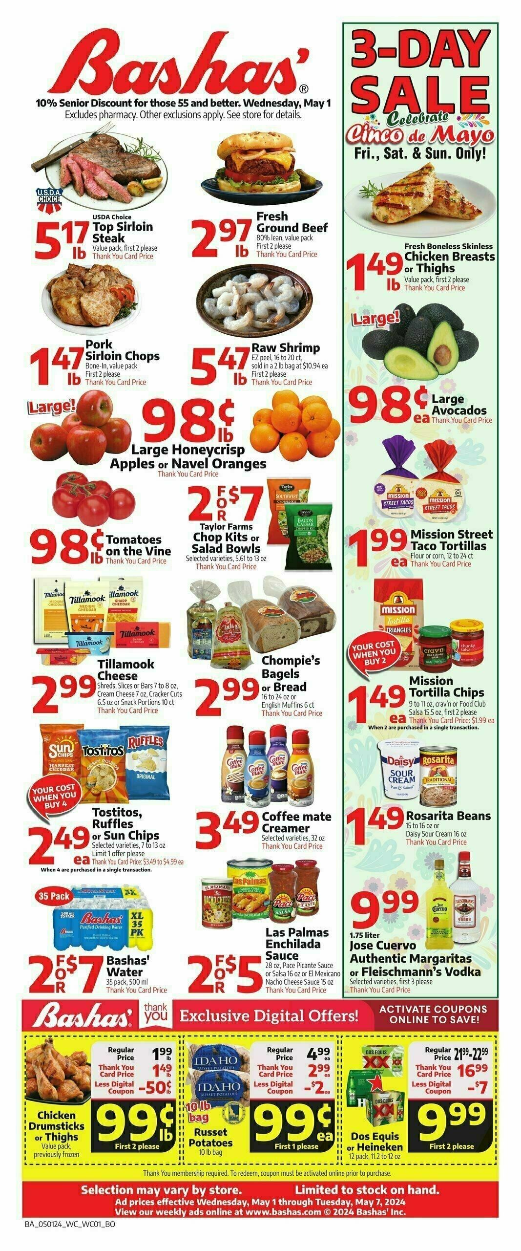 Bashas Weekly Ad from May 1