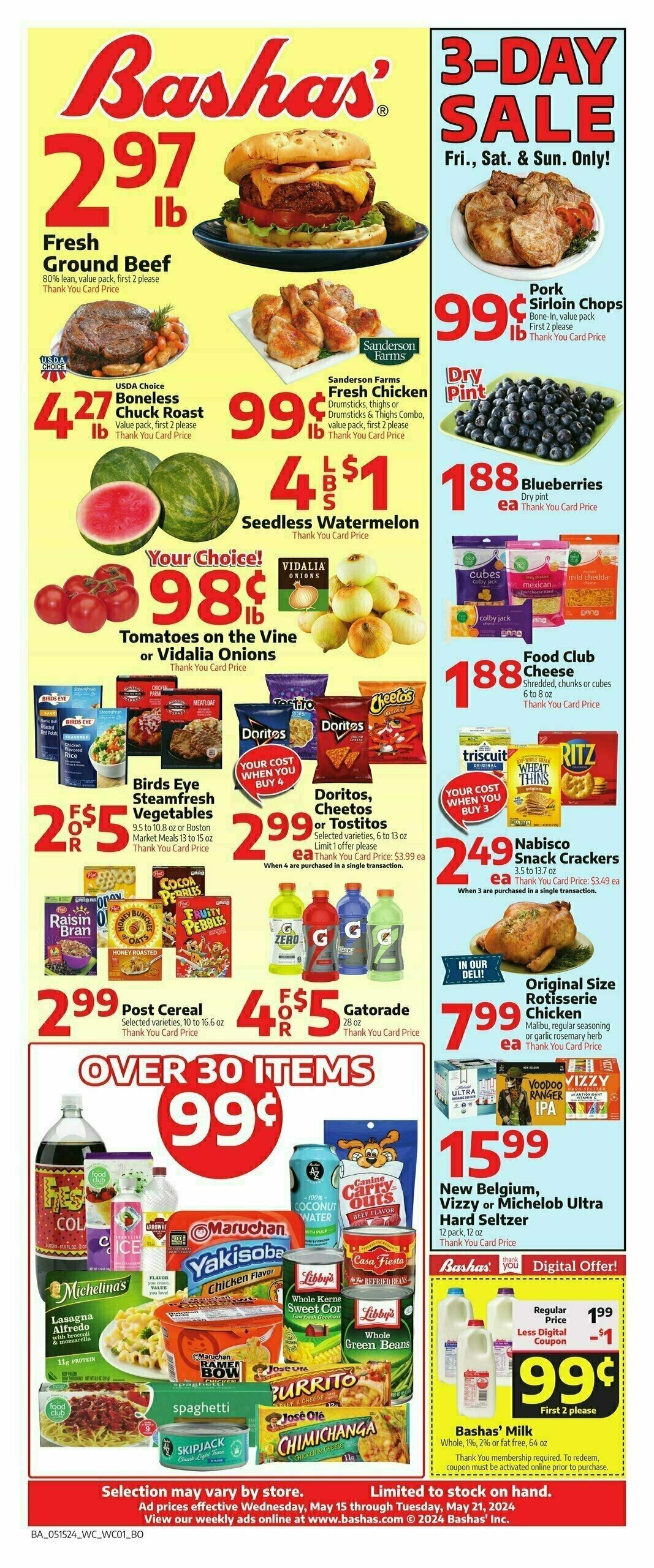 Bashas Weekly Ad from May 15