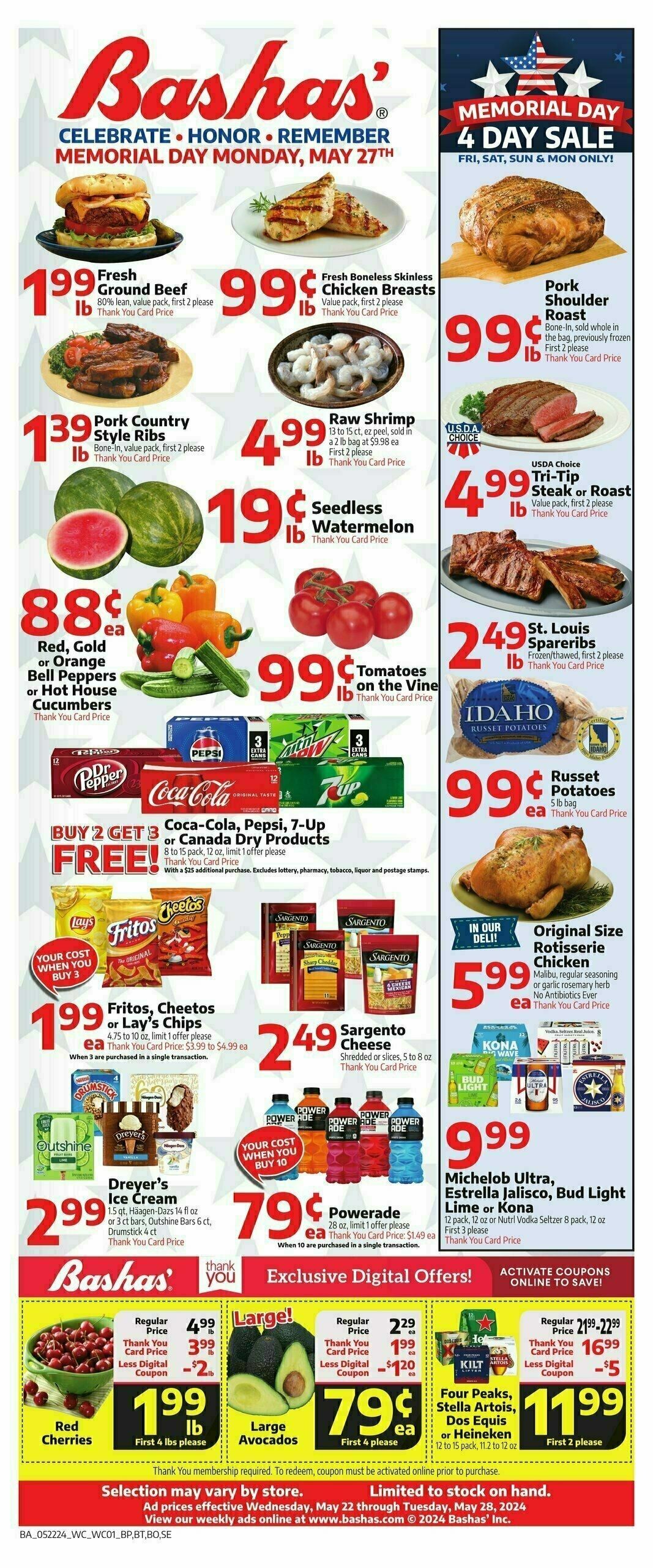 Bashas Weekly Ad from May 22