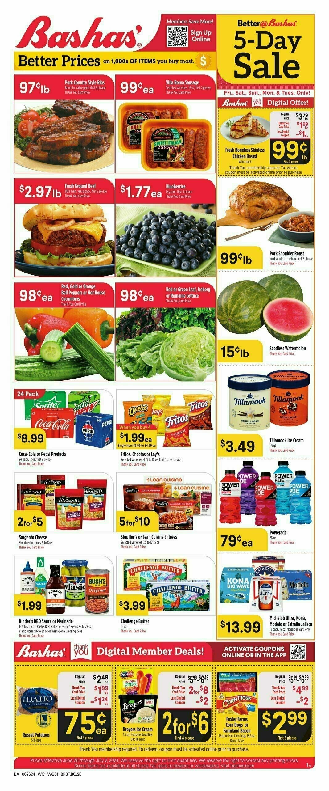 Bashas Weekly Ad from June 26