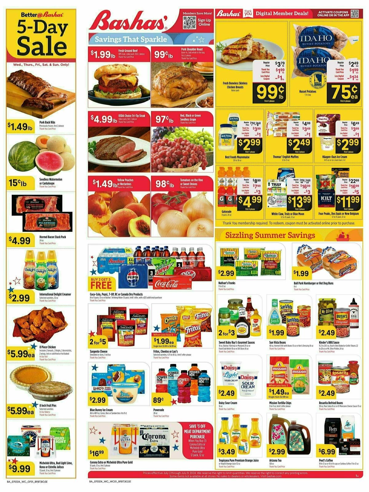 Bashas Weekly Ad from July 3
