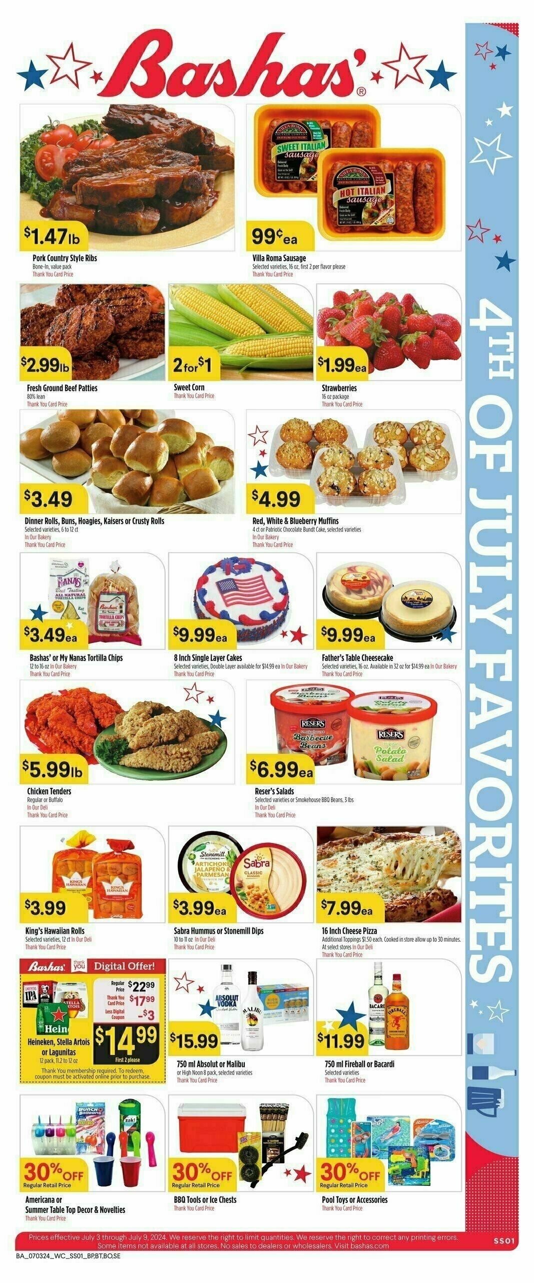 Bashas Weekly Ad from July 3