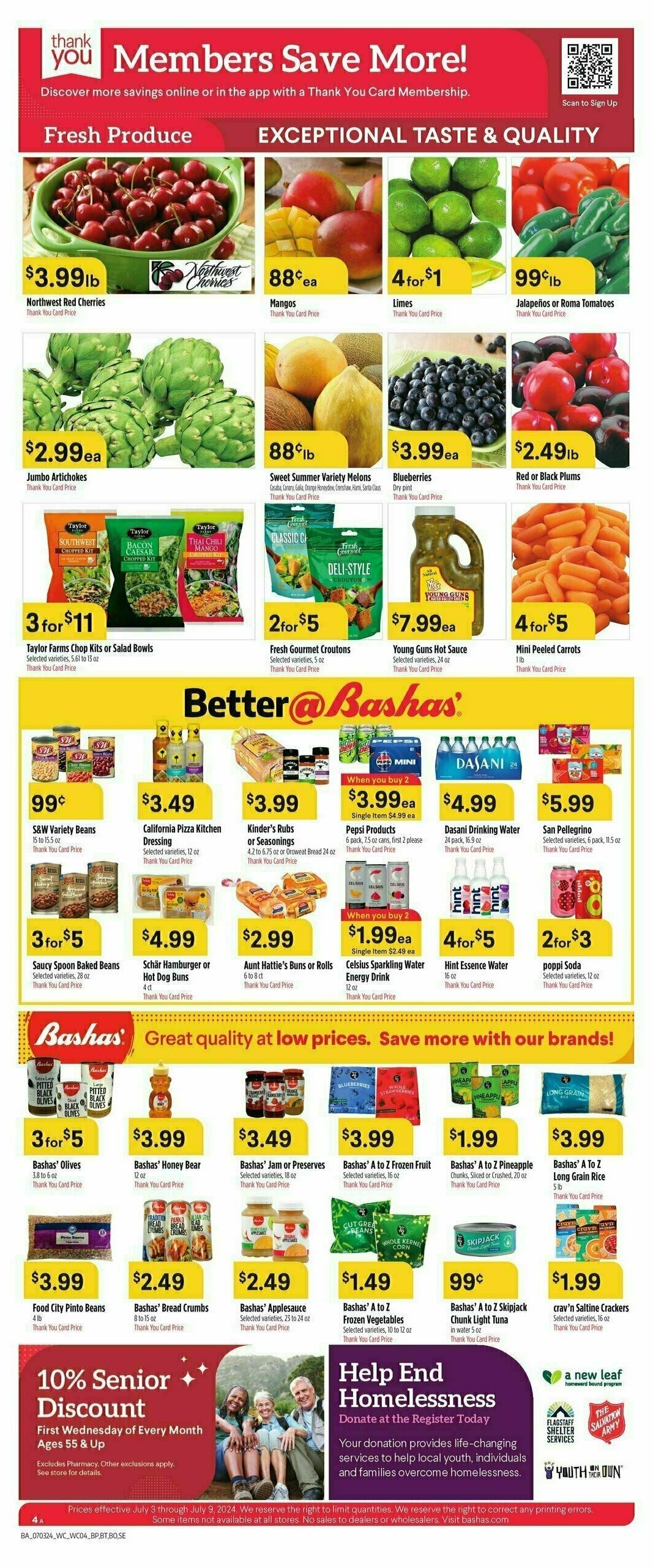 Bashas Weekly Ad from July 3