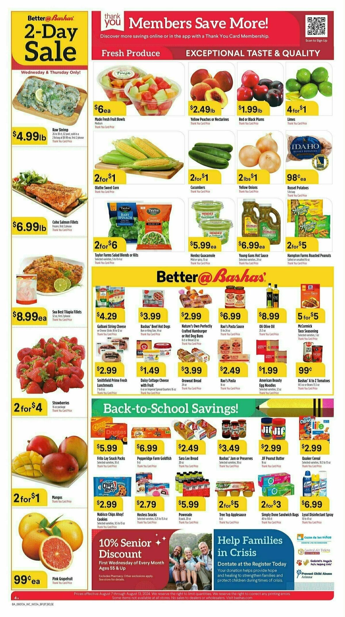 Bashas Weekly Ad from August 7