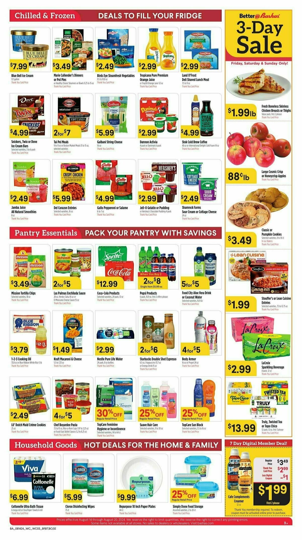 Bashas Weekly Ad from August 14