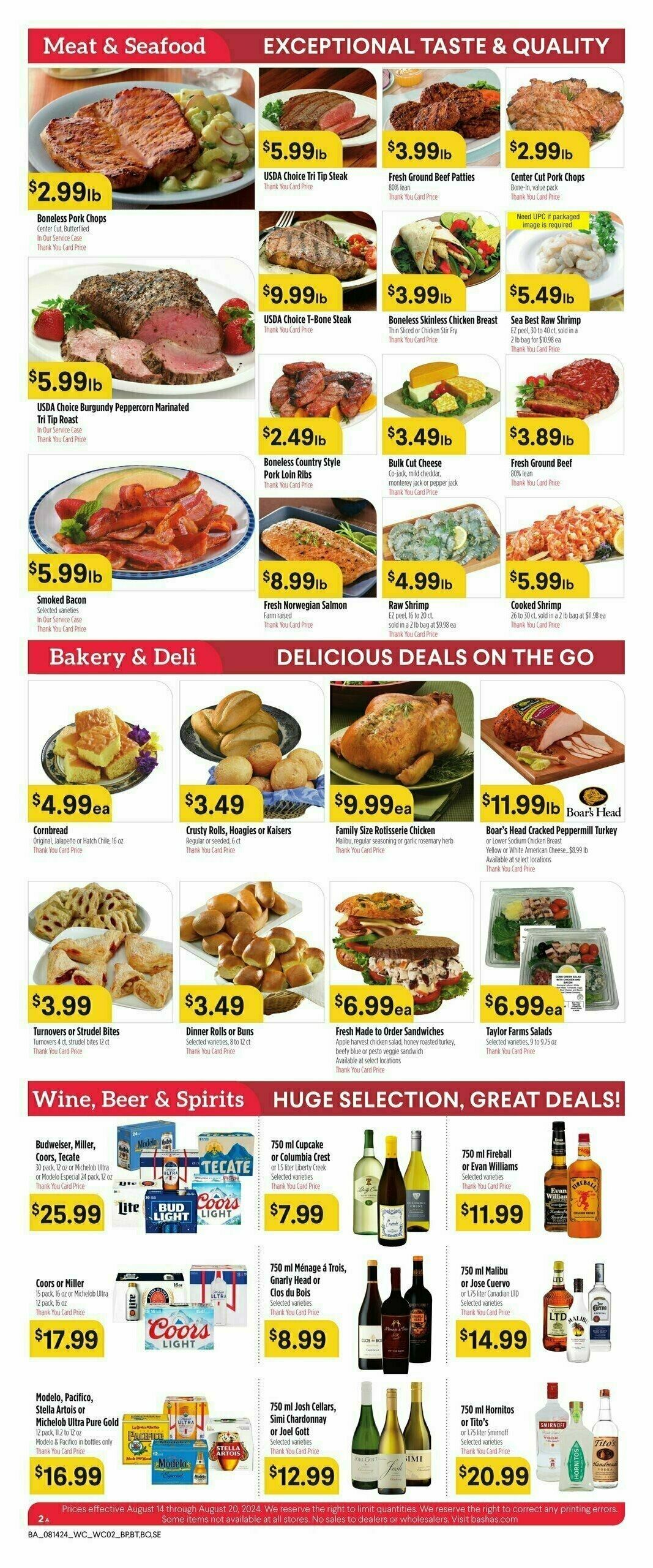 Bashas Weekly Ad from August 14