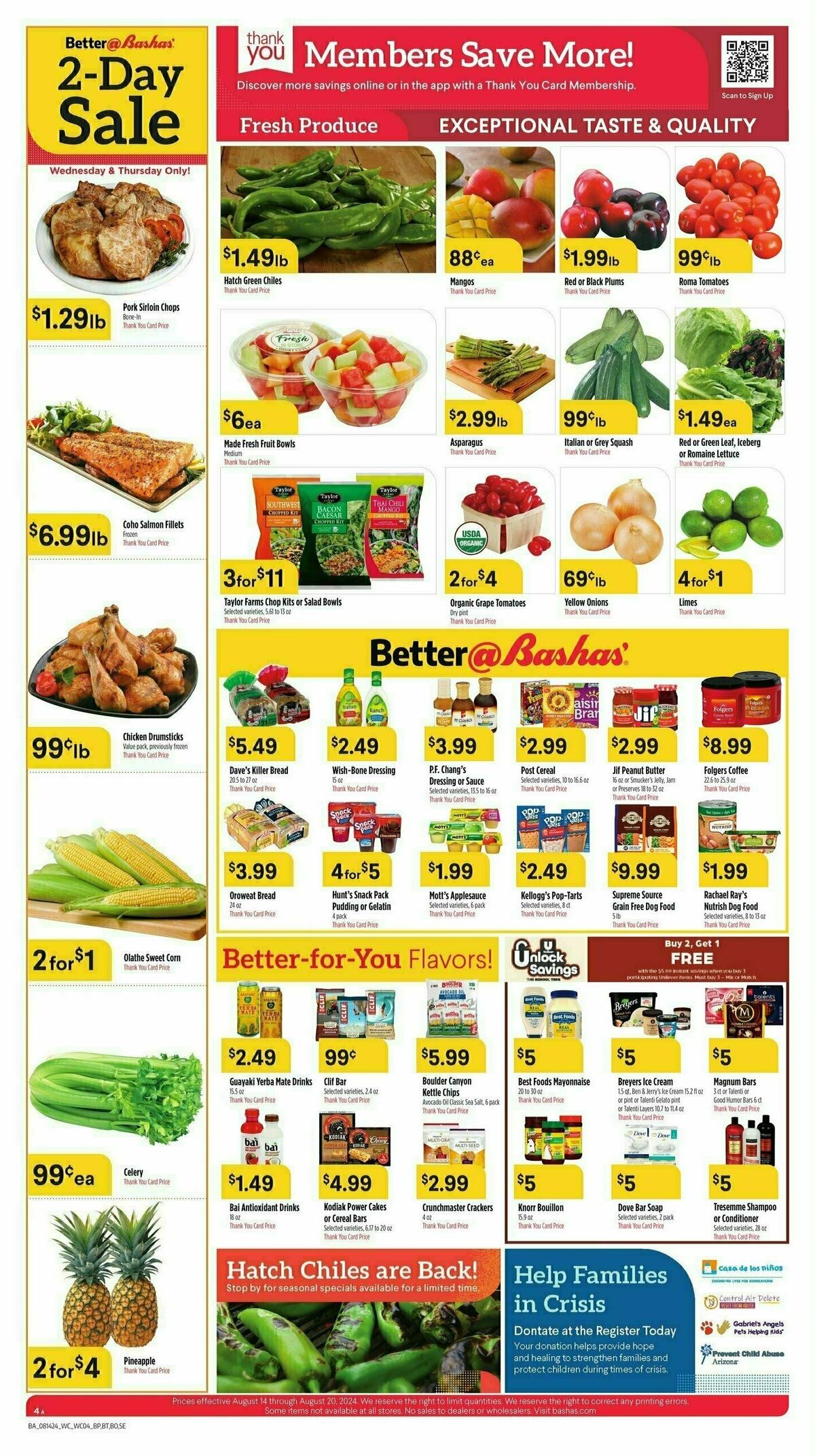 Bashas Weekly Ad from August 14