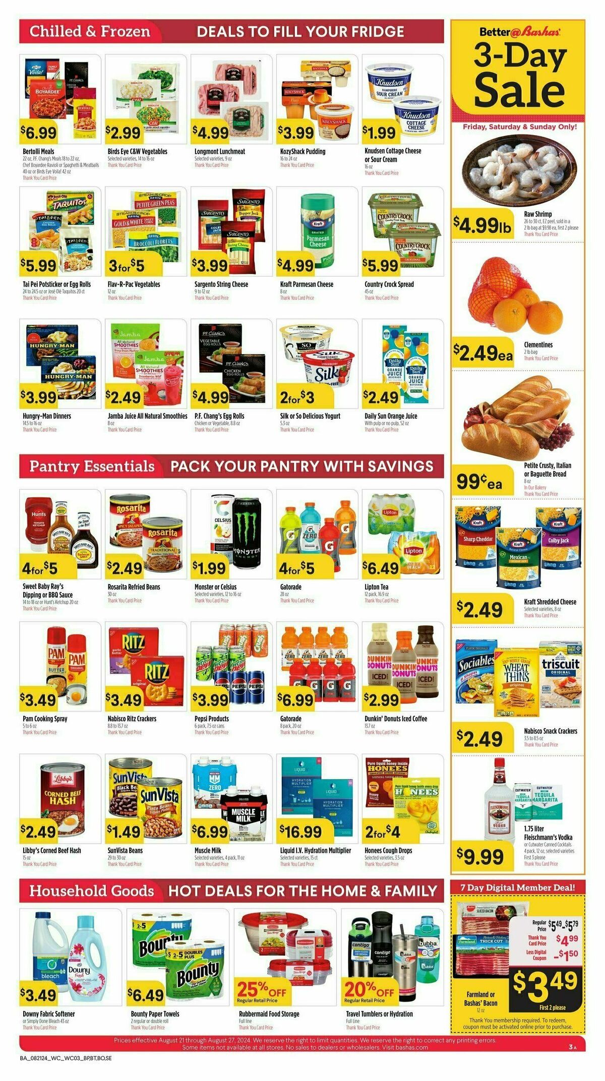 Bashas Weekly Ad from August 21