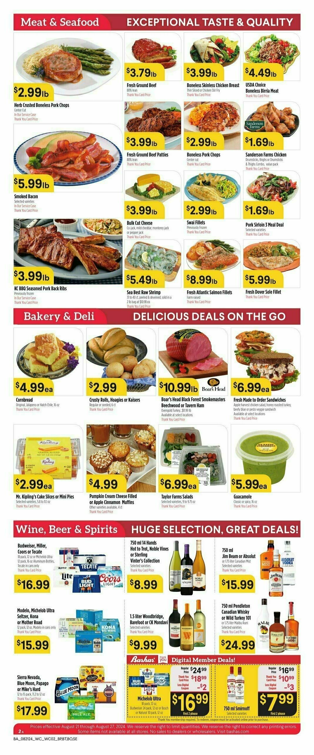 Bashas Weekly Ad from August 21