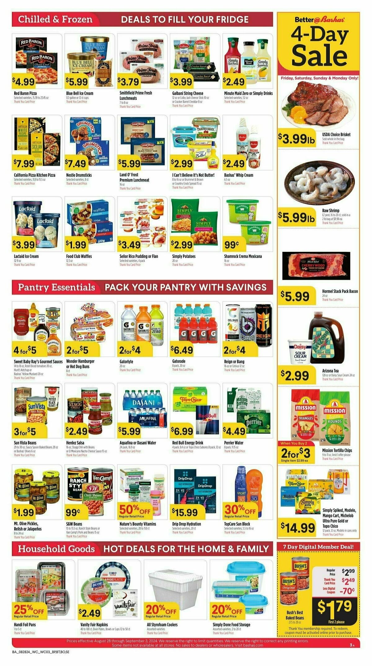 Bashas Weekly Ad from August 28