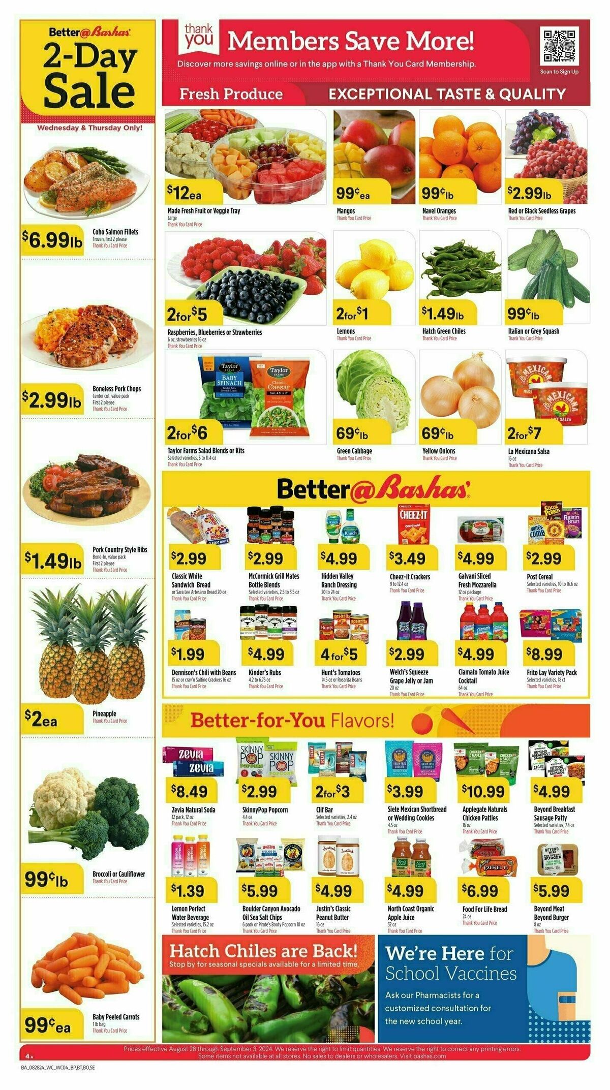 Bashas Weekly Ad from August 28