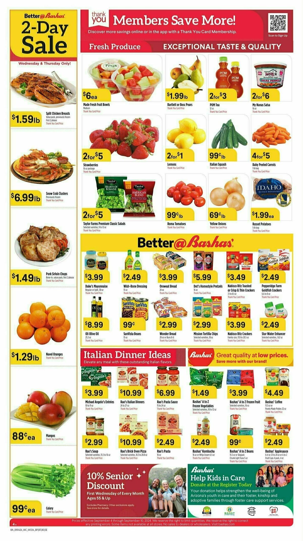 Bashas Weekly Ad from September 4