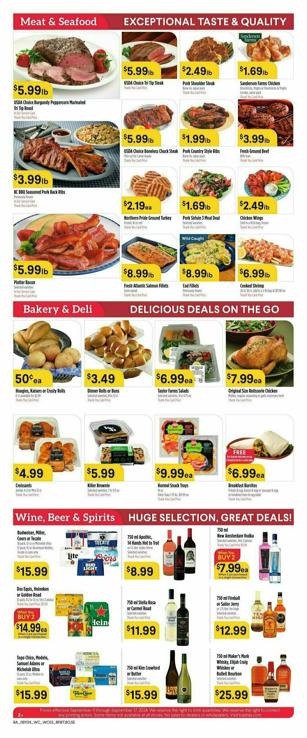 Bashas Weekly Ad from September 11