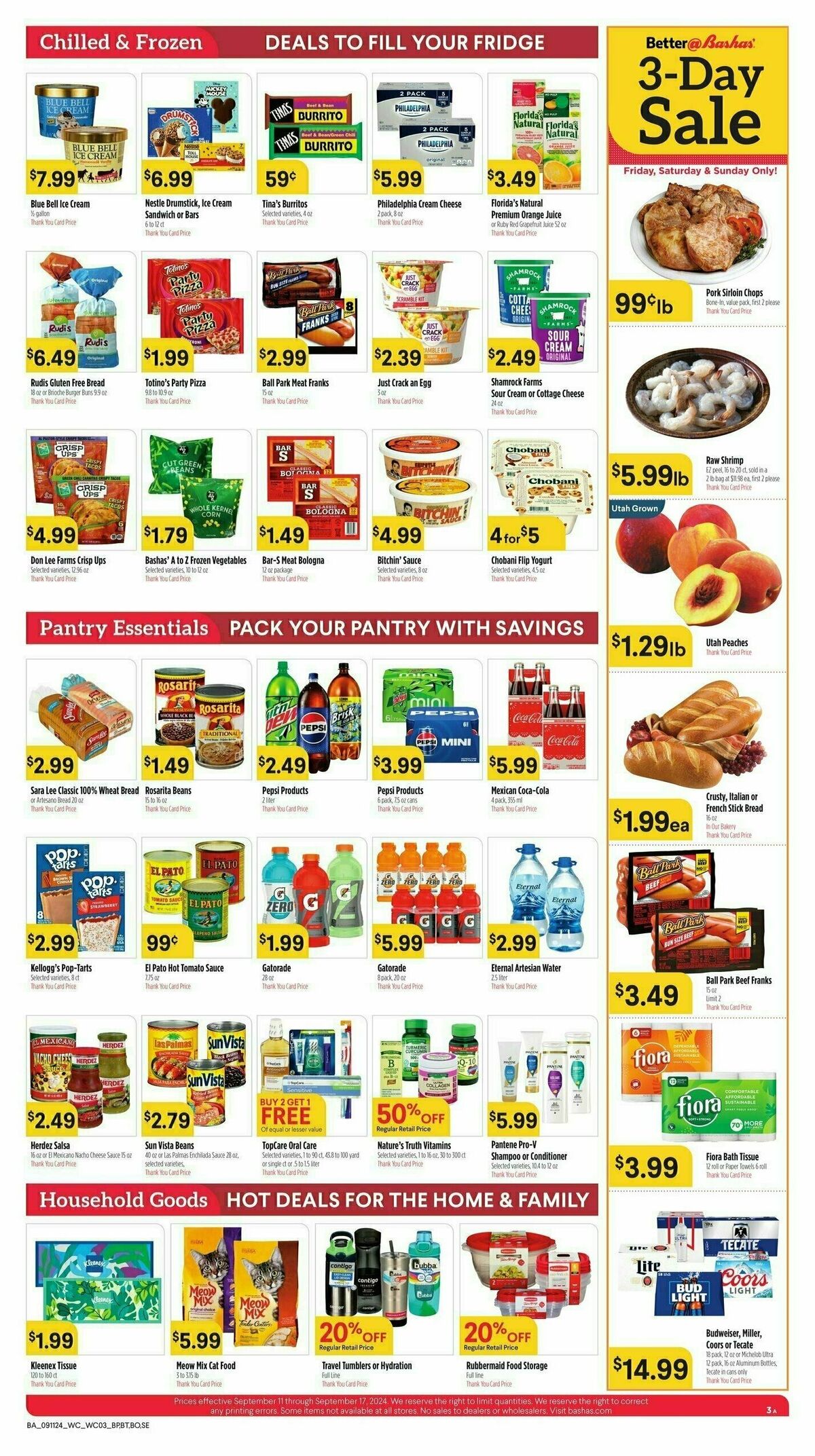 Bashas Weekly Ad from September 11